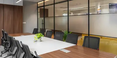 Professional office cleaning team at work in a Birmingham office